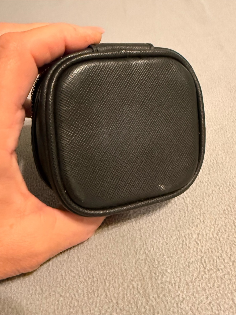 Tory Burch Black Logo Zipper Jewelry Box - Picture 4 of 12
